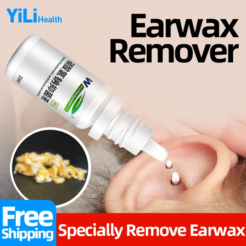 10ml Ear Drops Sodium Bicarbonate Earwax Cleaner Liquid Acute and