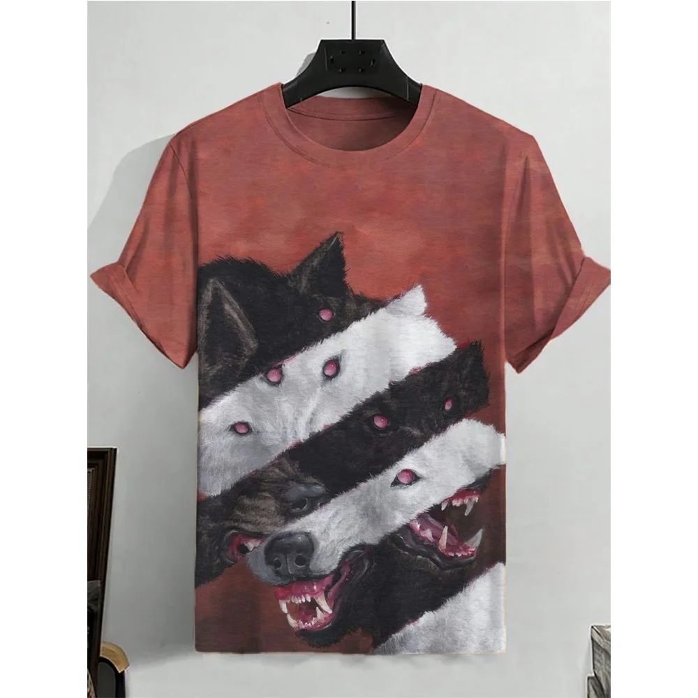 Men Casual Funny Animal Frog 3D Print Short Sleeve T Shirt