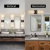 LED Wall Sconce Lighting, Modern LED Vanity Lights in Bubble Acrylic, 10W Warm White 3000K Bathroom Vanity Light Fixtures for Be 5