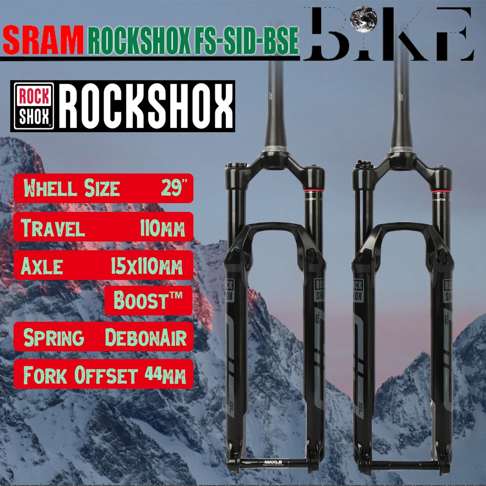 

2024 SRAM ROCKSHOX SID SL BSE MTB Bike 29'' Wheel 1.5T DebonAir Fork 15x110mm BOOST 110mm Travel Remote Lock Bicycle Suspension