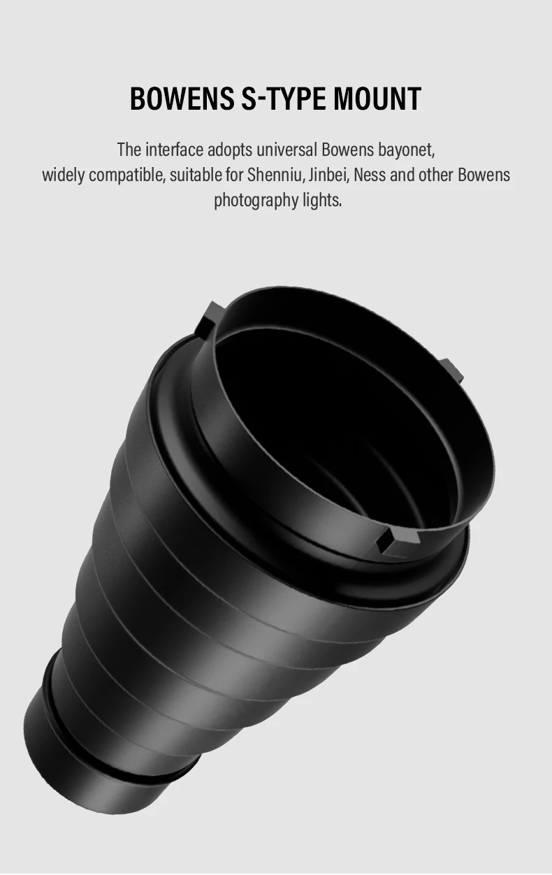 Bowens large Mount Snoot Studio Professional Studio light Fittings Flash Accesso
