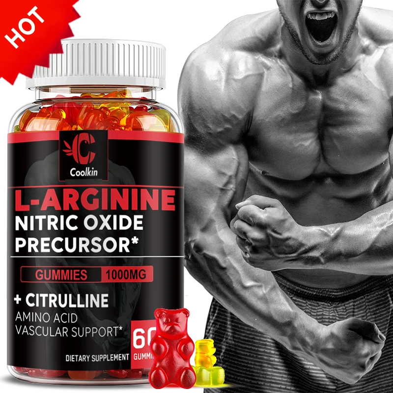 ExtraStrengthLArginineGummies1000MgNitricOxideSupplementforMuscleGrowthandEnergy