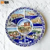 Creativity London Tourist Souvenir France Nordic Decorative Dishes  Wall Sofa Background Pendant Hand-painted Ceramic Disc 15CM 6