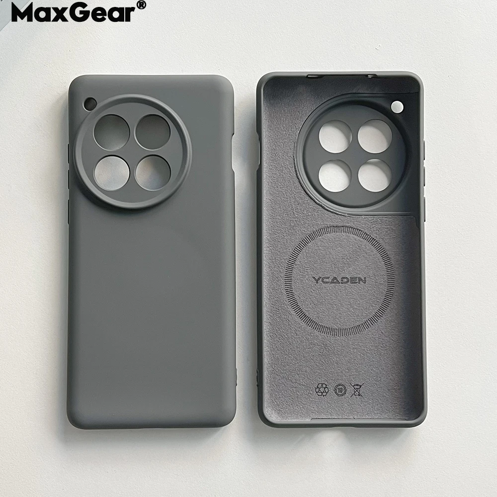 Magsafe-Compatible Shockproof Liquid Silicone Phone Case with Wireless Charging & Camera Protection