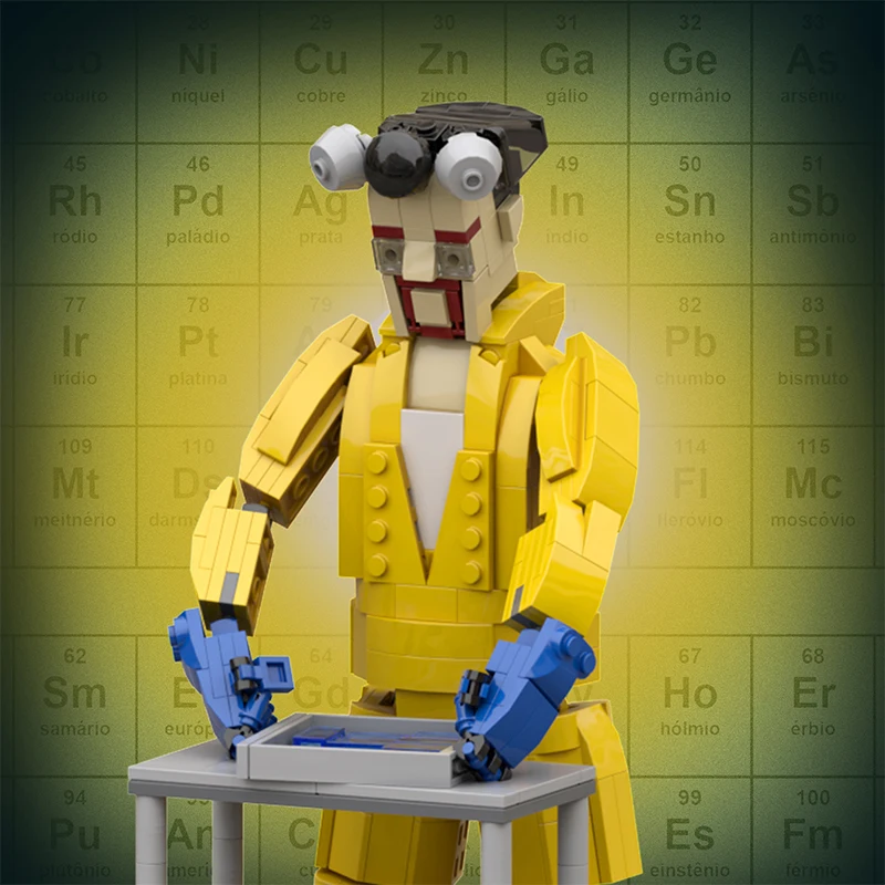 

MOC Classic Movie Cooking Lab RV Car Breaking Bad Figures Walter White And Pinkman Building Blocks Set Vehicle Van Kid Toy Gifts