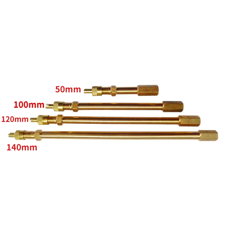 Car Tire Valve Stem Tire Valve Extension Rod Brass Extension Straight Bore Truck Motorcycle Car5cm/10cm/14cm/20cm tire valve extension rod