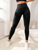Pantalons de sport avec lignes sexy, pantalons serrés de sport pour femmes, taille haute, élastiques, pantalons de fitness, de course, de yoga 3