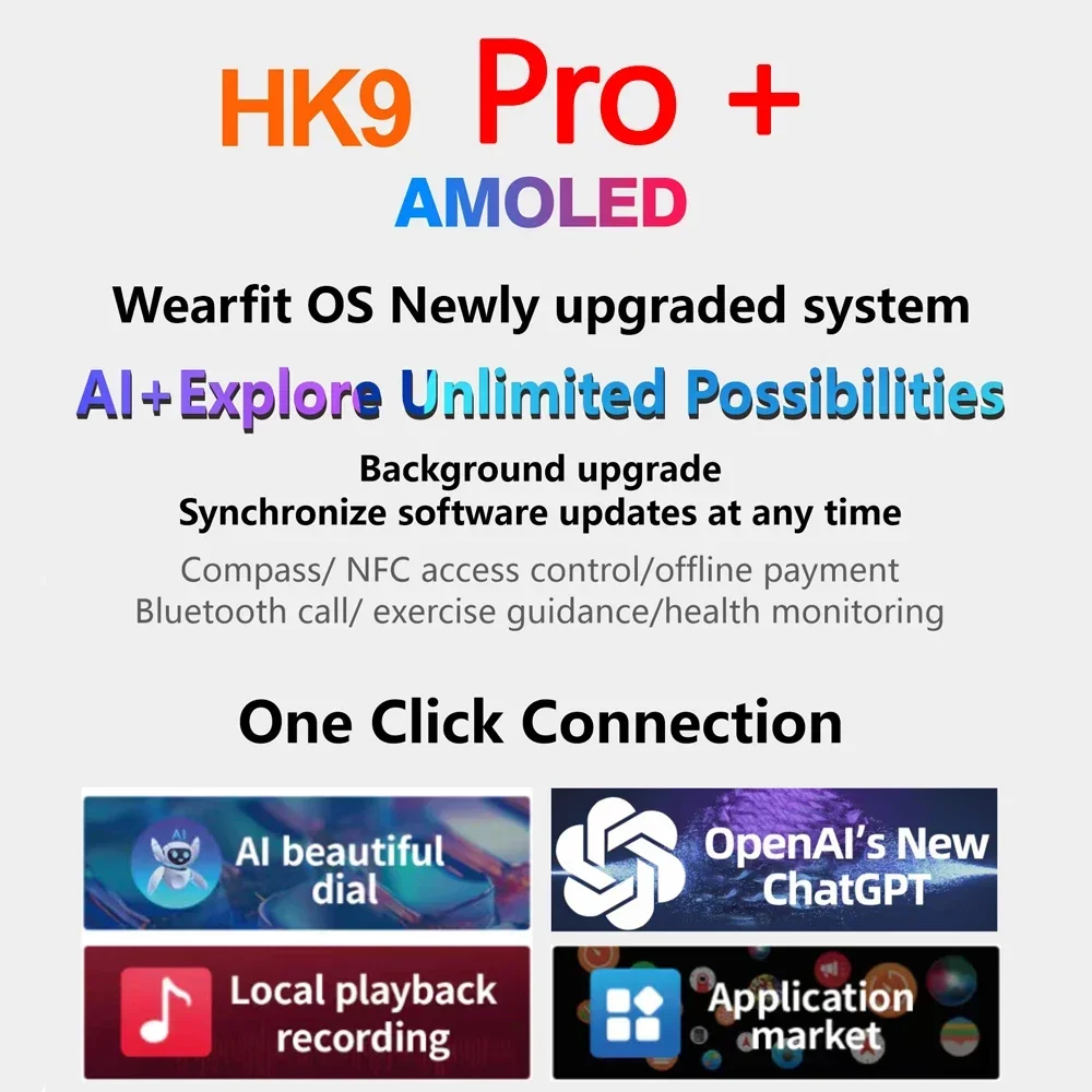  HK9  ÷ (Gen3), 45mm Ʈ ġ, 2GB ROM,  , CHatGPT ̳ Ϸ, AI ̾,  Ʈġ PK H12  +
