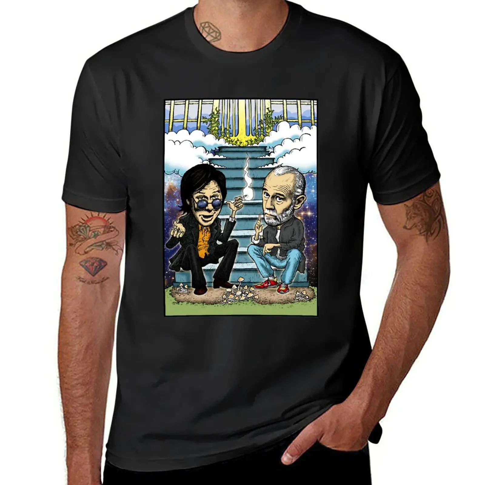 

New Vintage Retro Bill Hicks Quotes George Carlin Comedians T-Shirt T-shirt for a boy summer top men t shirt