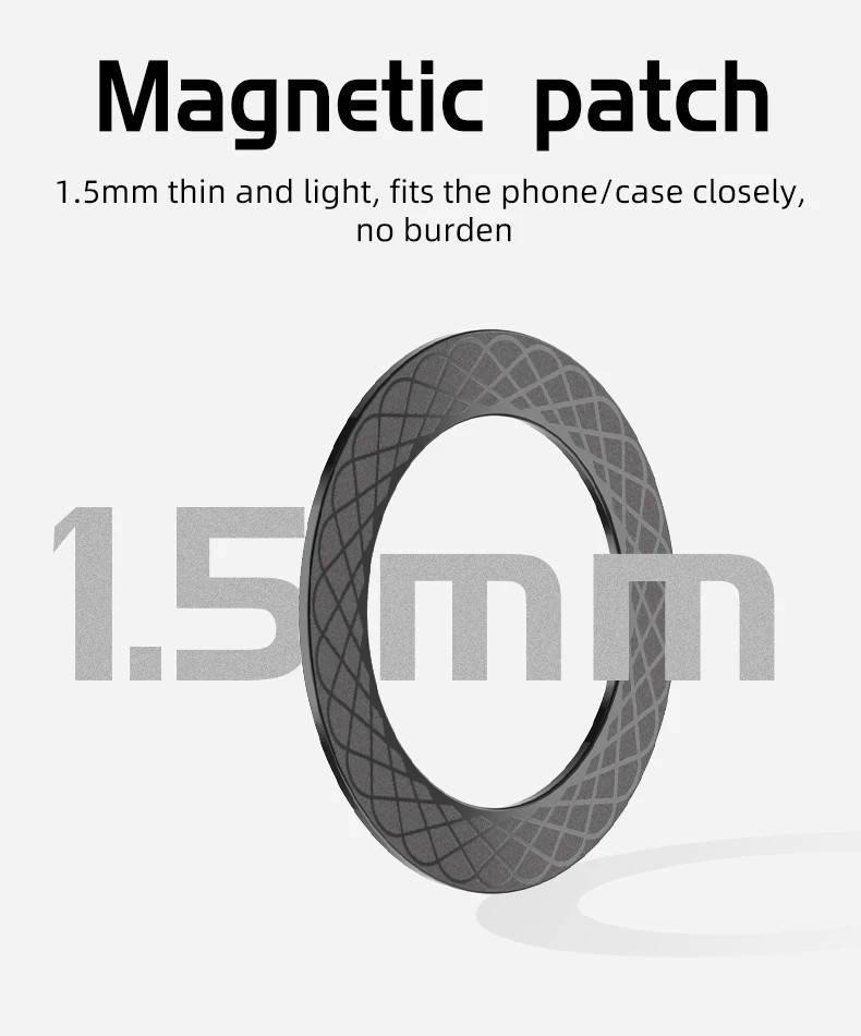 iBudim Magnetic Wireless Charger Sticker Universal Magnet Rings for Magsafe Wireless Charging Car Phone Holder Plate for iPhone mobile phone stand for desk