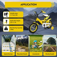 12 pouces vélo pour enfants garçons filles enfant en bas âge vélo Fash enfants vélo avec roues d'entraînement charge 50 kg bleu/rouge/jaune 5