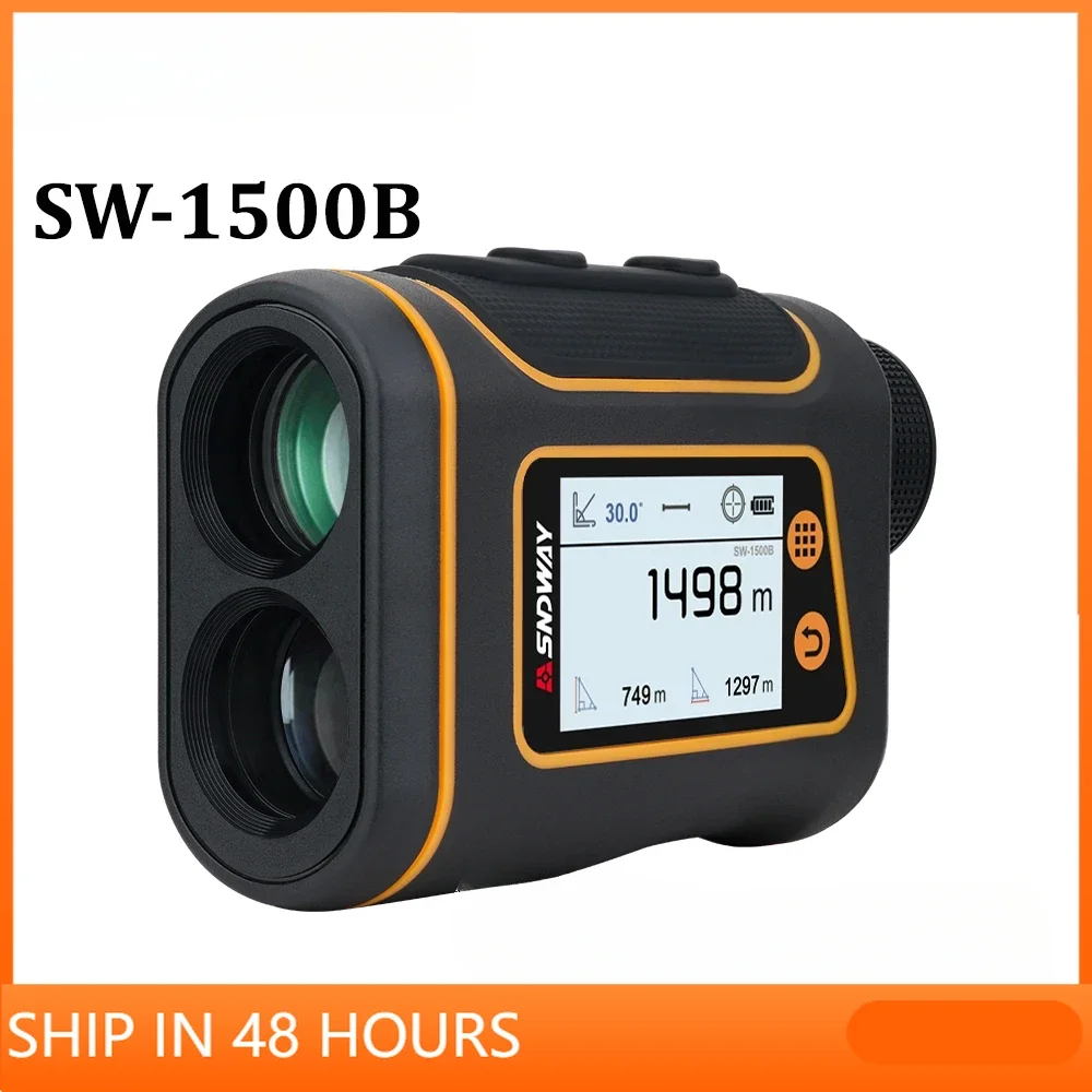 

SNDWAY Telescope Laser Range Finder Digital Distance Meter Hunting Monocular Golf Rangefinder LCD Display Roulette Tape Measure