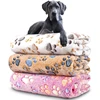 Dog Blankets Cat Soft Fluffy Fleece Pet Blanket Warm Cute Print Design Puppy Kitten Doggy Paw Small