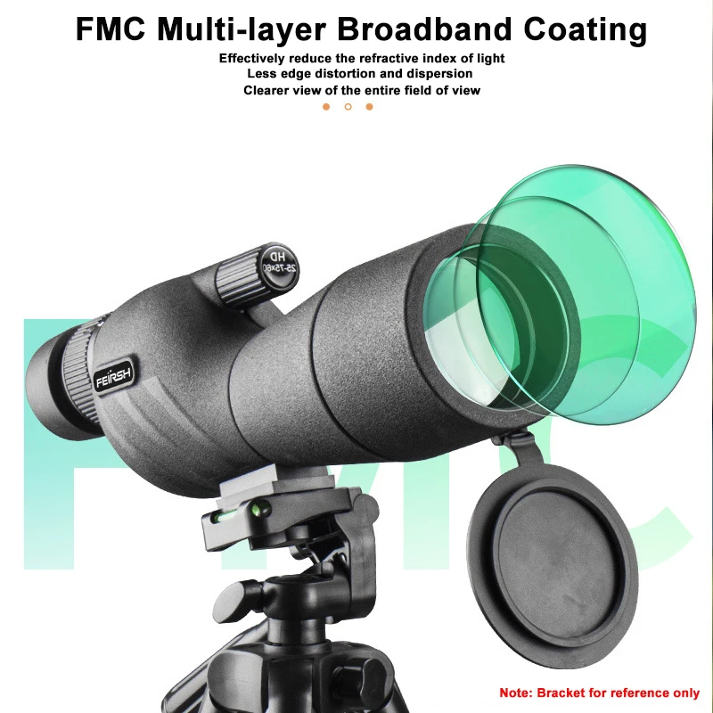 25-75x60 HD Zoom Spotting Scope Monocular Powerful Telescope Bak4 Prism For Outdoor Camping Bird Watching Shooting With Tirpod telescope binoculars spotting scope
