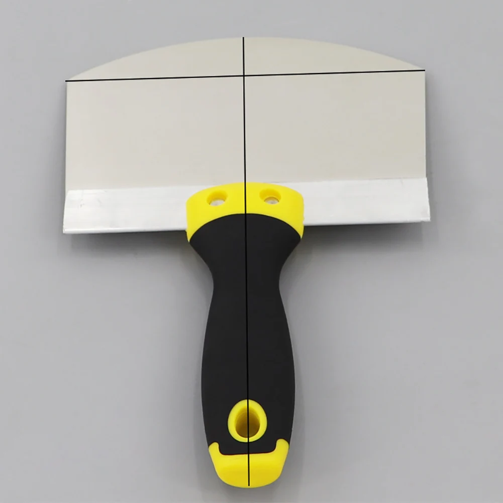 Stainless Steel Putty Knife Wall Paint Plaster Trowel Arc Ash Shovel Paint Feed Filling Scraper Blade Spatula Construction Tools paint scraper tool putty knife set