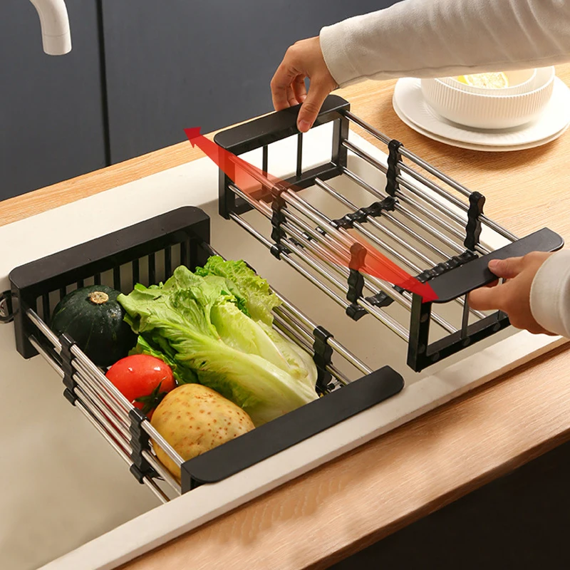 ADBIU Over Sink (31inch≤Sink Size≤39.5inch) Dish Drying Rack (Expandable  Height/Length) Snap-On Design 3 Tier Kitchen Large Dish - AliExpress