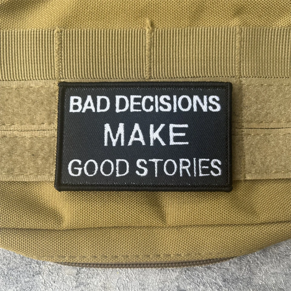"It Is What It Is" Morale Patch - 3.5"x1" Embroidered Hook & Loop Funny Meme Patch - View #3