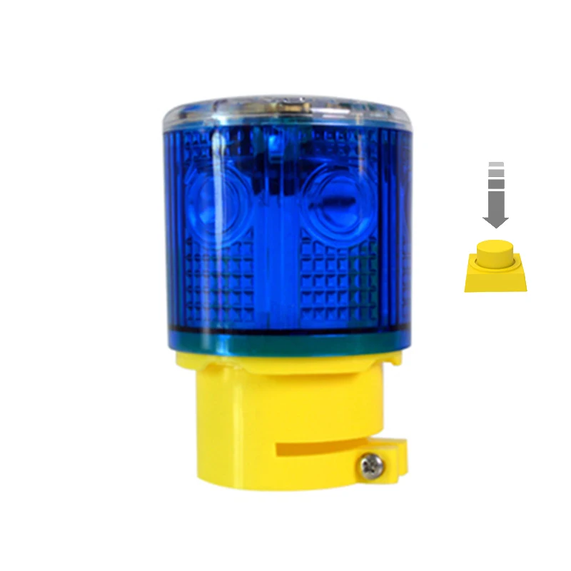 Rain-proof Optical Controlled Solar Powered Warning Alarm Lamp Safety Signal Traffic Light 6 LED 800mAh With ON/OFF Switch