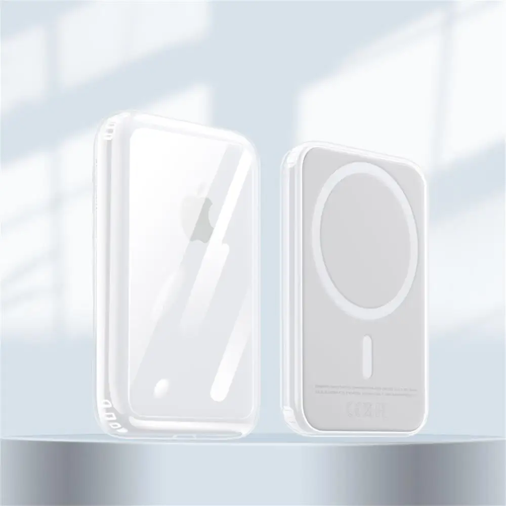 Per Apple Magsafe Custodia Per Batteria Esterna Custodia Per Batteria Magnetica Wireless Trasparente All-Inclusive Accessori Rigidi Per Pc Antiurto