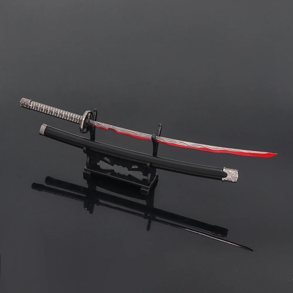 26cm Rivers of Blood Japanese Game Sword Game Peripheral Japanese Katana Real Steel Samurai Sword Weapon Model Gifts Toys Boys Cosplay Sword,Cosplay Prop,Cosplay Toy