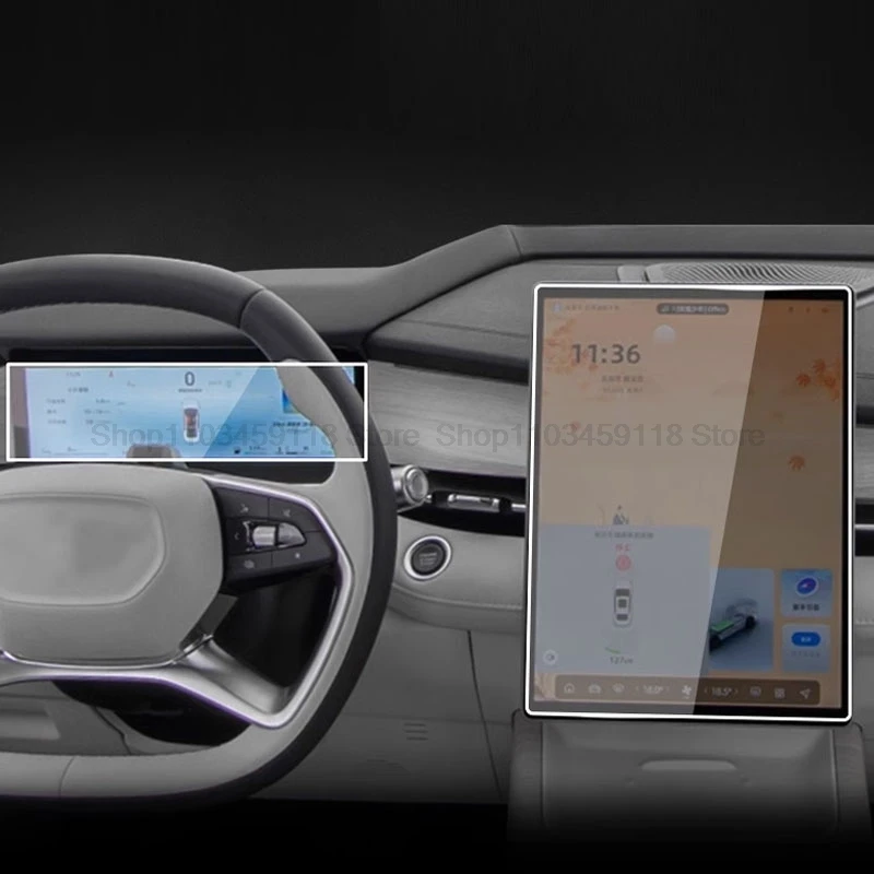 Coleya 2 Pezzi Pellicola Protettiva per Display Compatibile con Audi Q3 F3 2019-2024, 9H Pellicola Protettiva in Vetro Temperato per Navigazione, Cruscotto (8.8+10.25