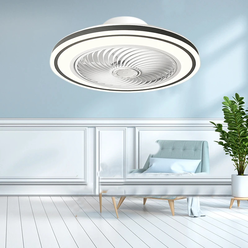 Ceiling light, fan light, minimalist modern bedroom light with fan, LED living room dining room adjustable lightin