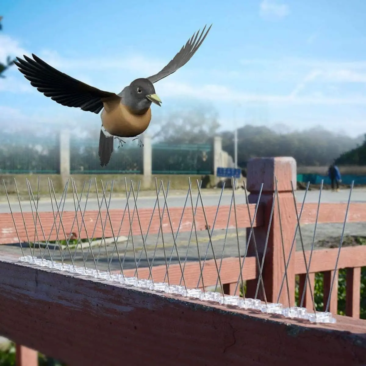 Outdoor Bird and Pest Repellent Spikes for Garden, Roof, and Balcony