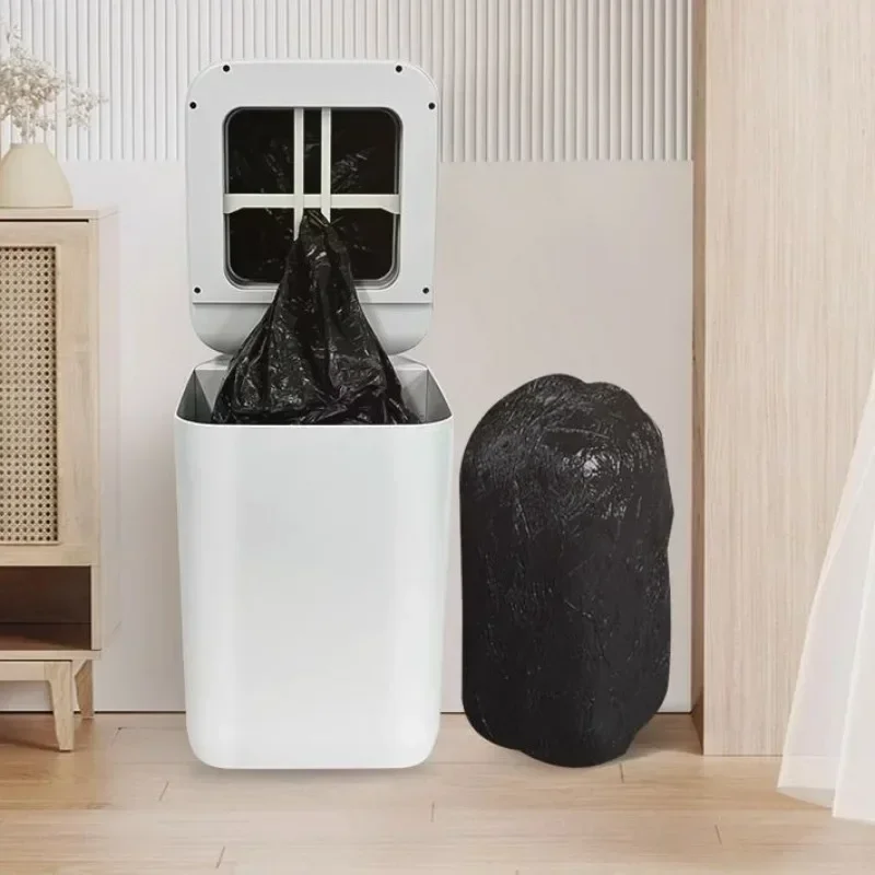 지능형 센서 쓰레기통 대용량 자동 포장 쓰레기 봉투 교체형 휴지통 거실 주방 ..