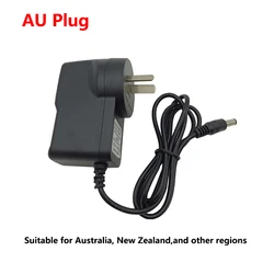 Universal 12V Power Supply Adapter with Adjustable Amp Options and EU Plug - 12V 1A (AU plug)