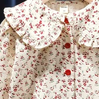 Chemise à manches longues pour filles, chemisier à la mode pour petites filles, mode coréenne, printemps, nouveau bébé, beurre, 2024 6