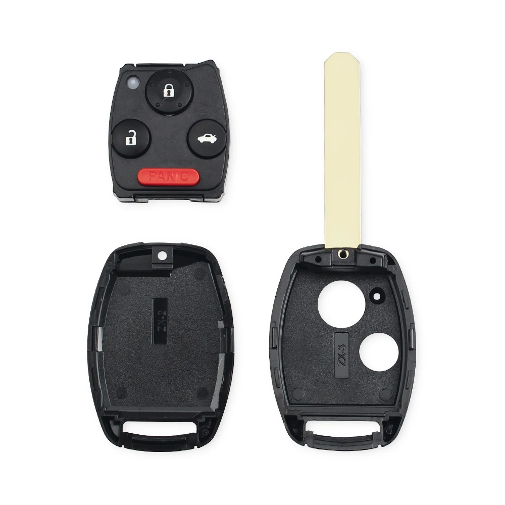 For Honda Civic CRV Jazz HRV Keyless Entry Remote Car Key Shell Case 2 Buttons Fob Replacement key case car key shell car remote key car key key shell