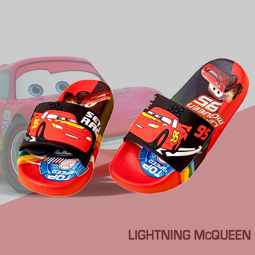 Kids Shoes Boys Girls Slippers Cars Cartoon Animals Prints Bathroom Toddler Flat Heels