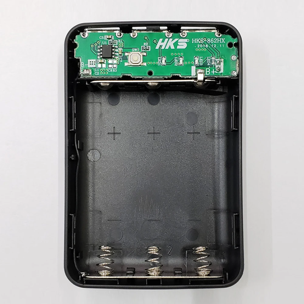 3*18650 battery box diy no soldering mobile power kits 3*USB port mobile phone charger DIY box charger case without battery