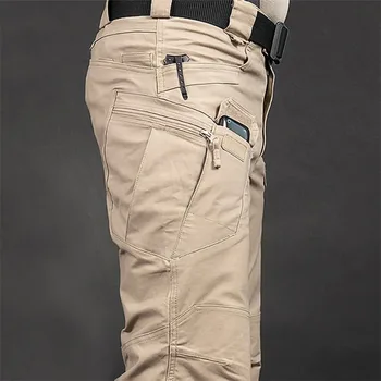 Pantaloni tattici da uomo Pantaloni cargo resistenti all'acqua Sport all'aria aperta Lavoro per pantaloni da trekking Combattimento Allenamento militare Pesca Arrampicata 1