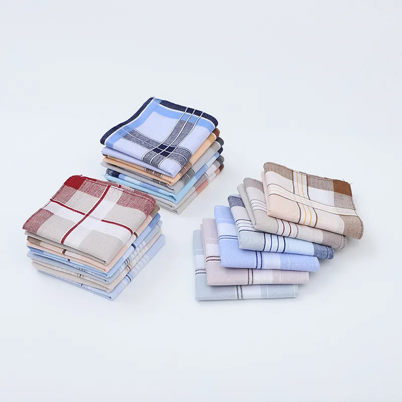 40x40 см 100% хлопок мужской Клетчатый