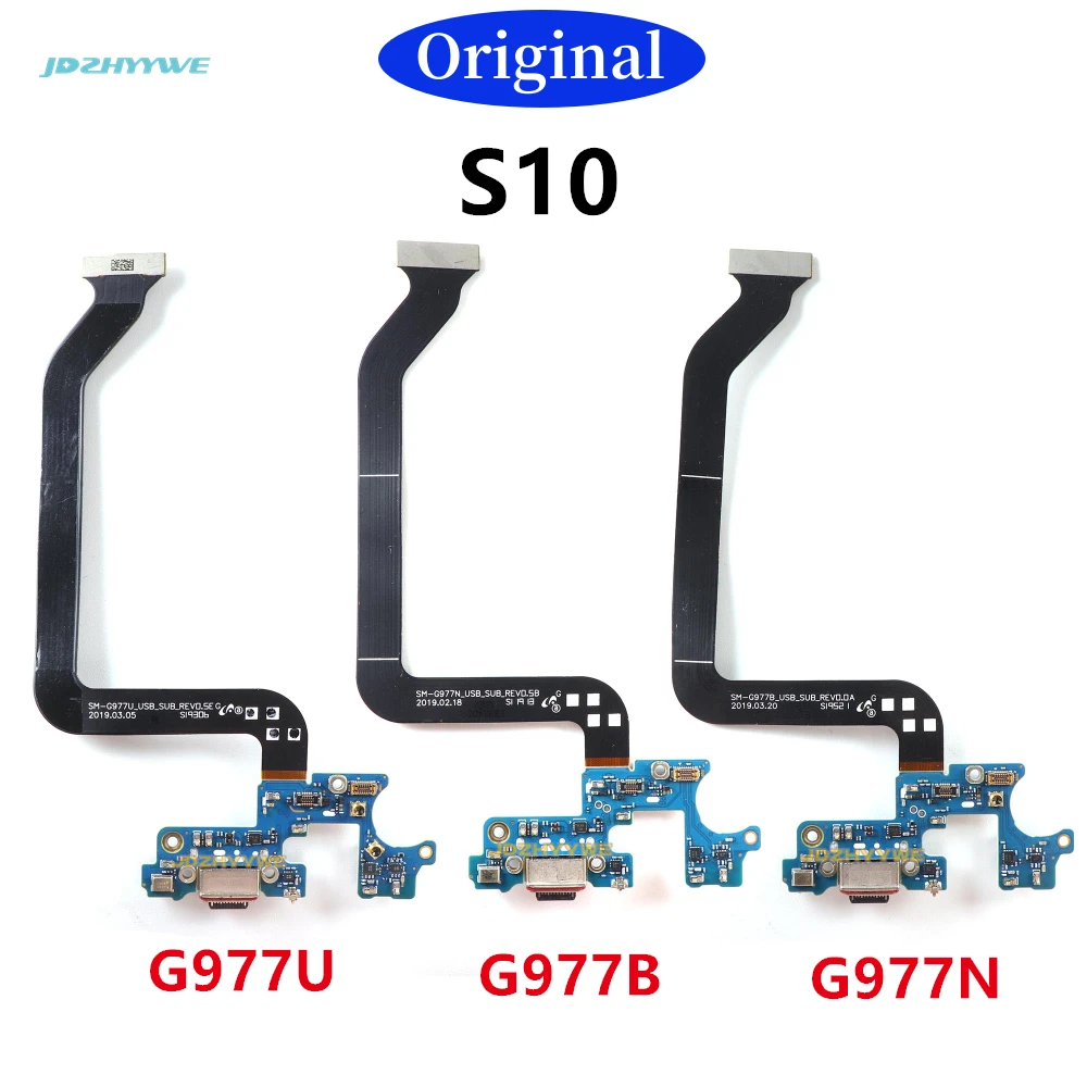 Оригинальная зарядная Плата USB, гибкий кабель для Samsung Galaxy S10 5G G977U G977B G977N Lite, док-разъем, гибкий порт для зарядки