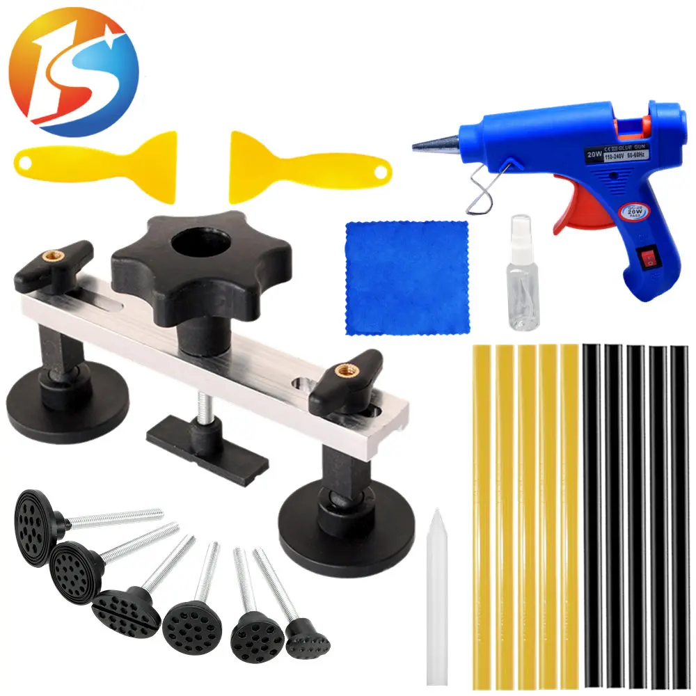 Car Dent Repair Tool Hand Tools Kit Auto Paintless Body Hail Damage Fix Bridge Pulling Dent Adhesive Glue Removal Tabs cj6plus mechanic ir13 pro oca glue removal tool for mobile phone lcd screen hard dry gel remover cutter polish rechargeable head