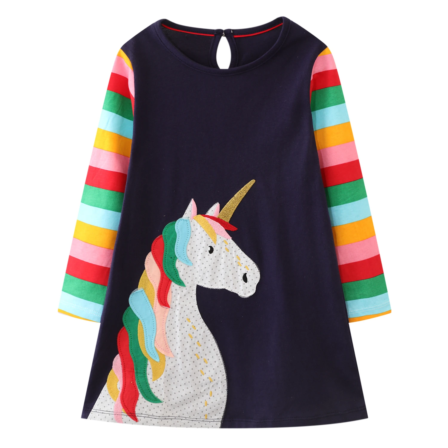 Girls Dress Striped Autumn Winter Kids Dresses for Girls Clothes Baby Girl Long-sleeved Lace Princess Designer Clothing