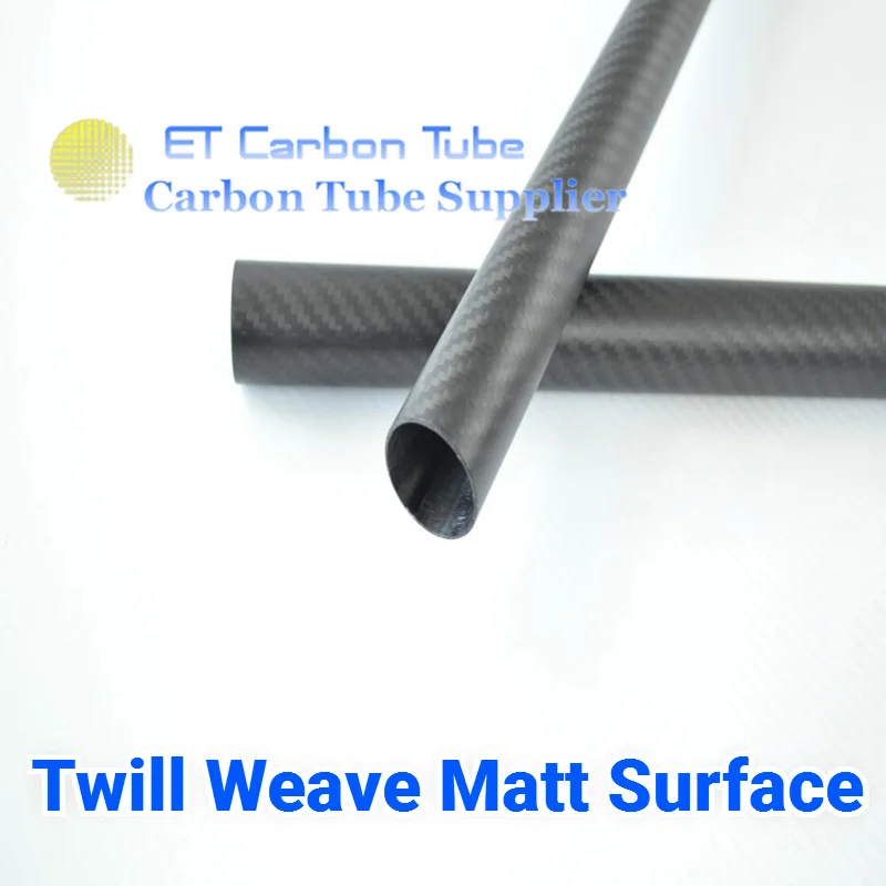 1 Pz Pianura Opaco Tubo In Fibra Di Carbonio 500mm Lunghezza 3K Tessuto In Fibra Di Carbonio Tubo Avvolto 4 5 6 7 8 9 10 11 12mm Tubo In Fibra Di Carbonio(5x3mm - Foto 7
