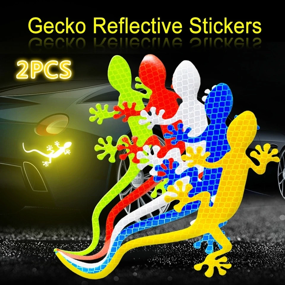 Reflective Gecko Safety Stickers 2