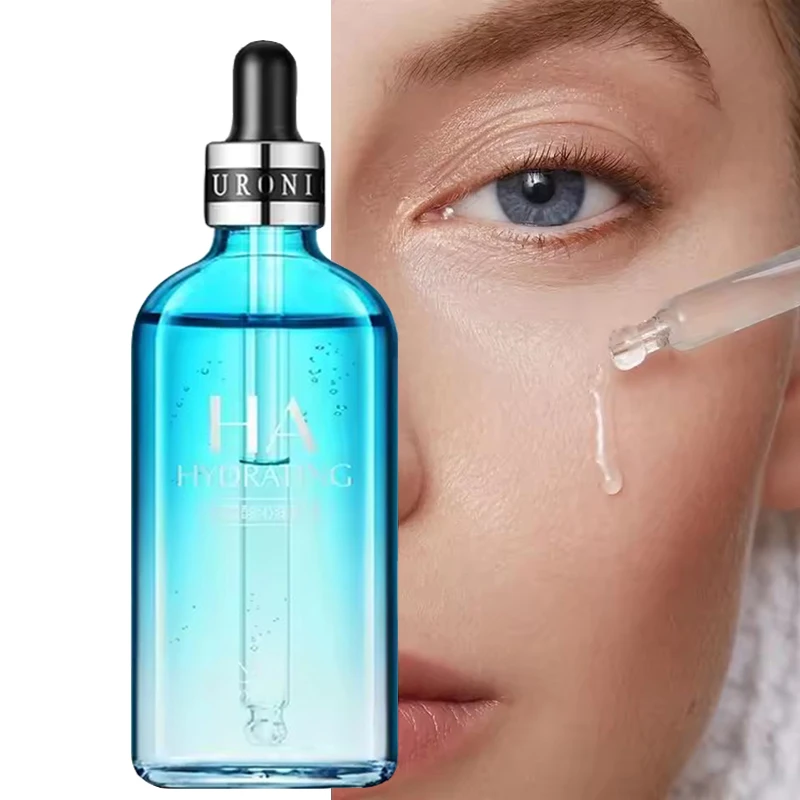 100ml Hyaluronic Acid Face Serum Moisturizing Shrink Pores Remove Fine Lines Anti-Wrinkle Snail Whiten Caviar Anti-aging Essence