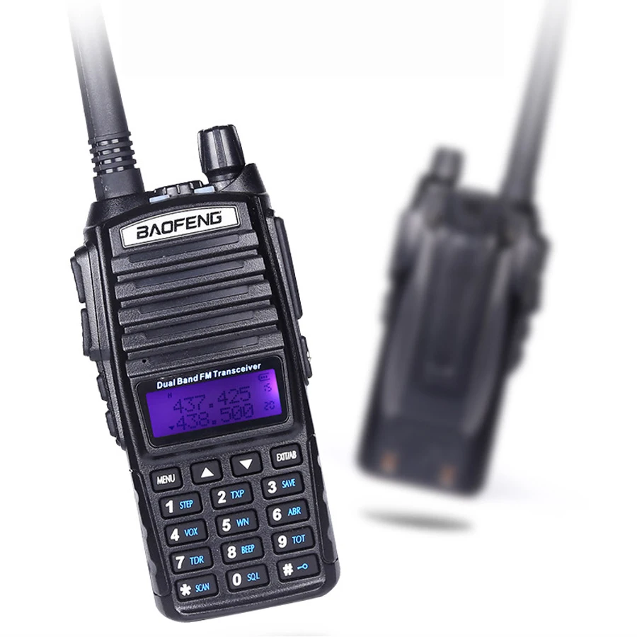 High Power 8W Baofeng UV-82 Walkie Talkie UV82 Dual Band VHF UHF FM Transceiver 10KM Long Range Hunting Two Way Ham CB Radio 3