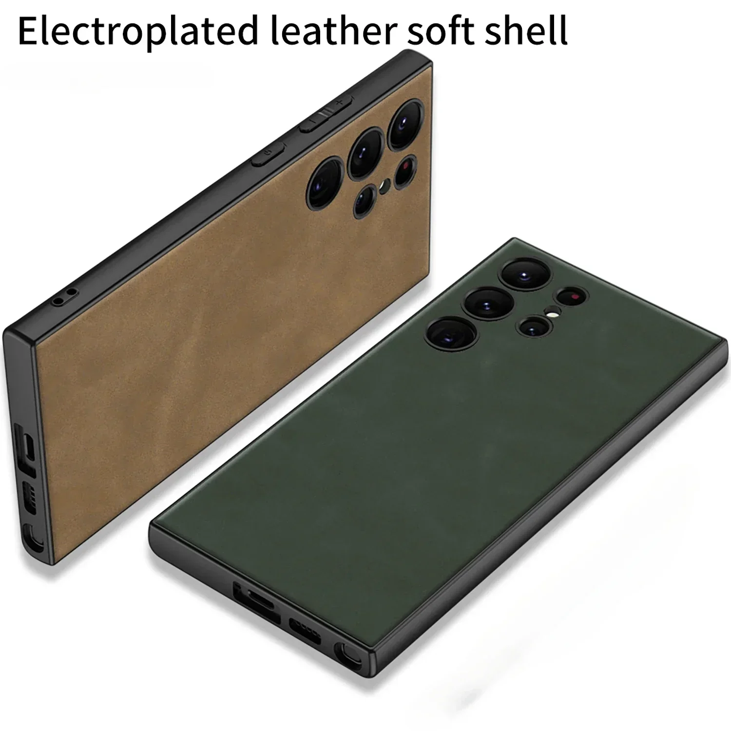 Leather Shockproof Phone Case - Hard Shell Protection