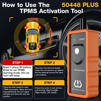 Car TPMS Resets Relearn Diagnostic Tool Auto Tire Pressure Sensors Resets Tire Pressure Monitor Sensors 315/433 MHz D7YA 1