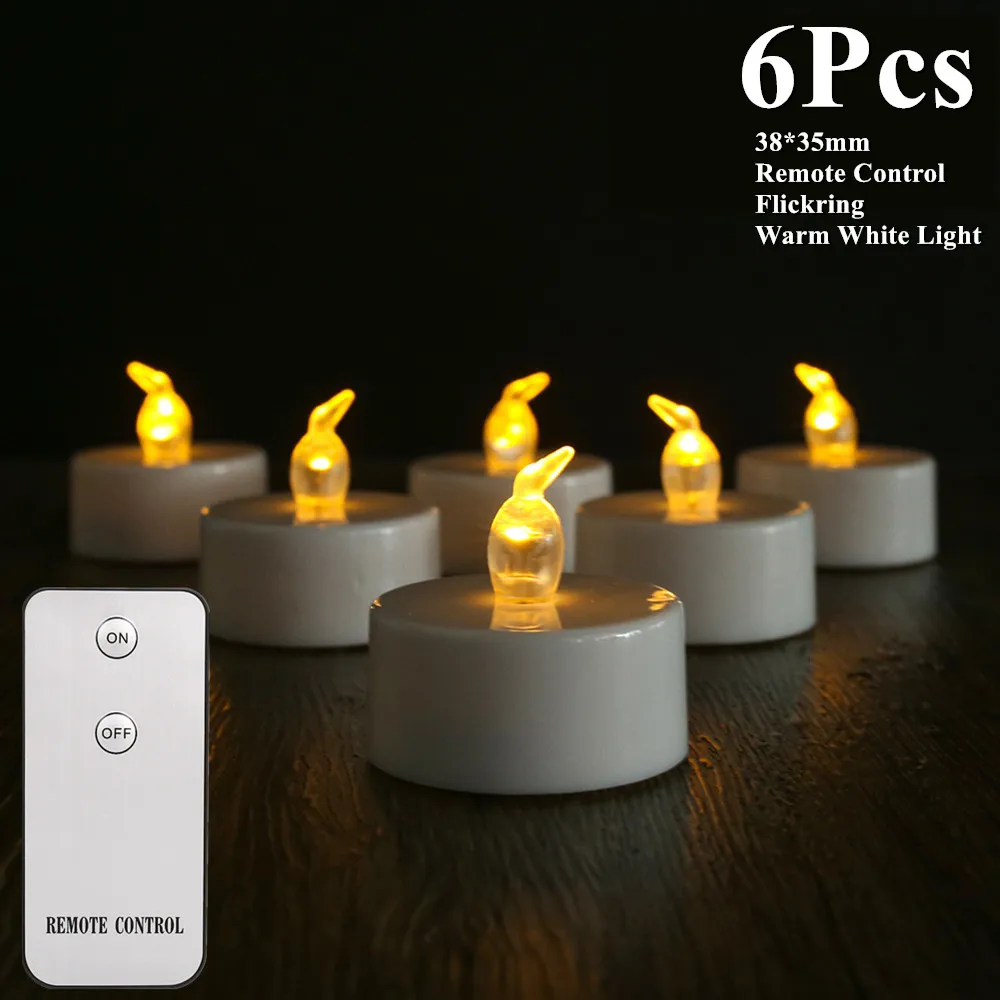 Flameless LED Candle Set with Flickering Flame Effect