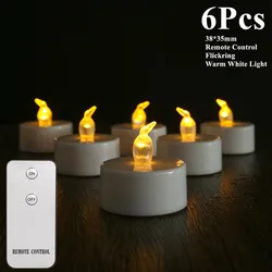 Flameless LED Candle Set with Flickering Flame Effect (6 Pcs)