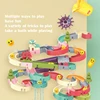 Bath Toys Baby Bathroom Duck DIY Track Bathtub Kids Play Water Games Tool Bathing Shower Wall Suction Set Bath Toy for Children 3