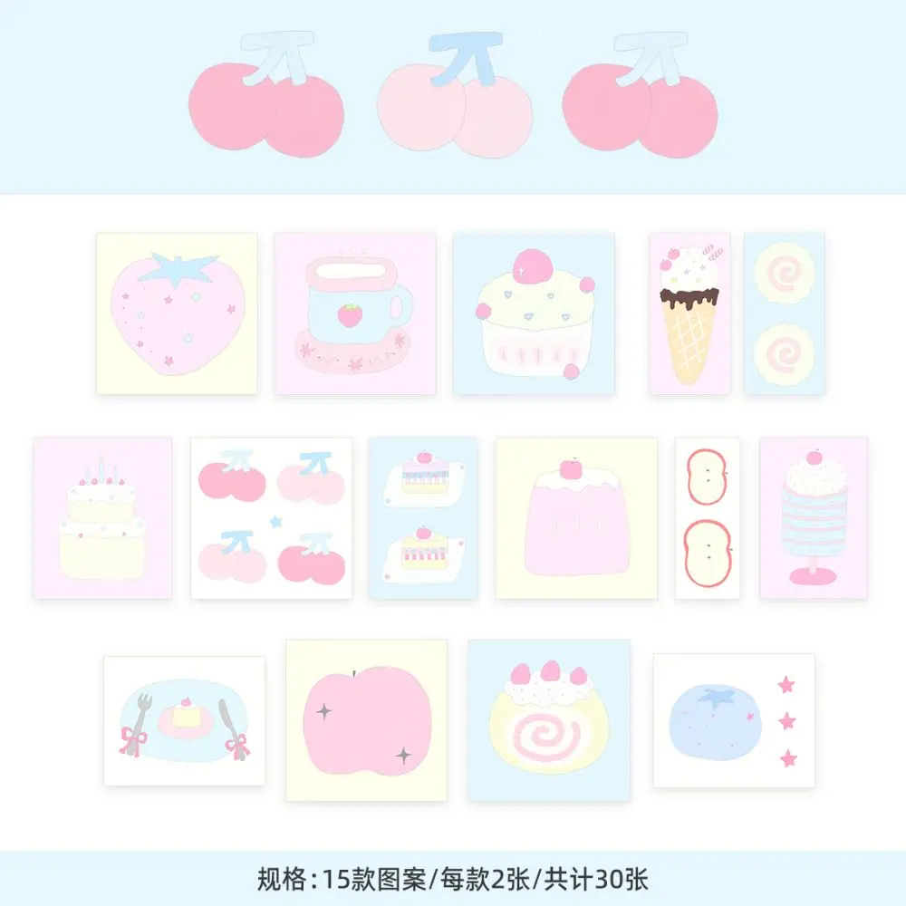 Aesthetic Korean Deco Sticker Set: Cute Stationery for Journals, Planners, and Scrapbooks