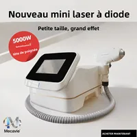 Machine professionnelle d'épilation au laser diode mini-titane 808nm 5000W, indolore, permanente, avec réservoir d'eau externe, certifiée CE 1