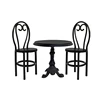Fairy Garden Table and Chairs Metal Retro Dollhouse Miniature Garden Items Set Terrarium Home Living room Decoration Accessories 4